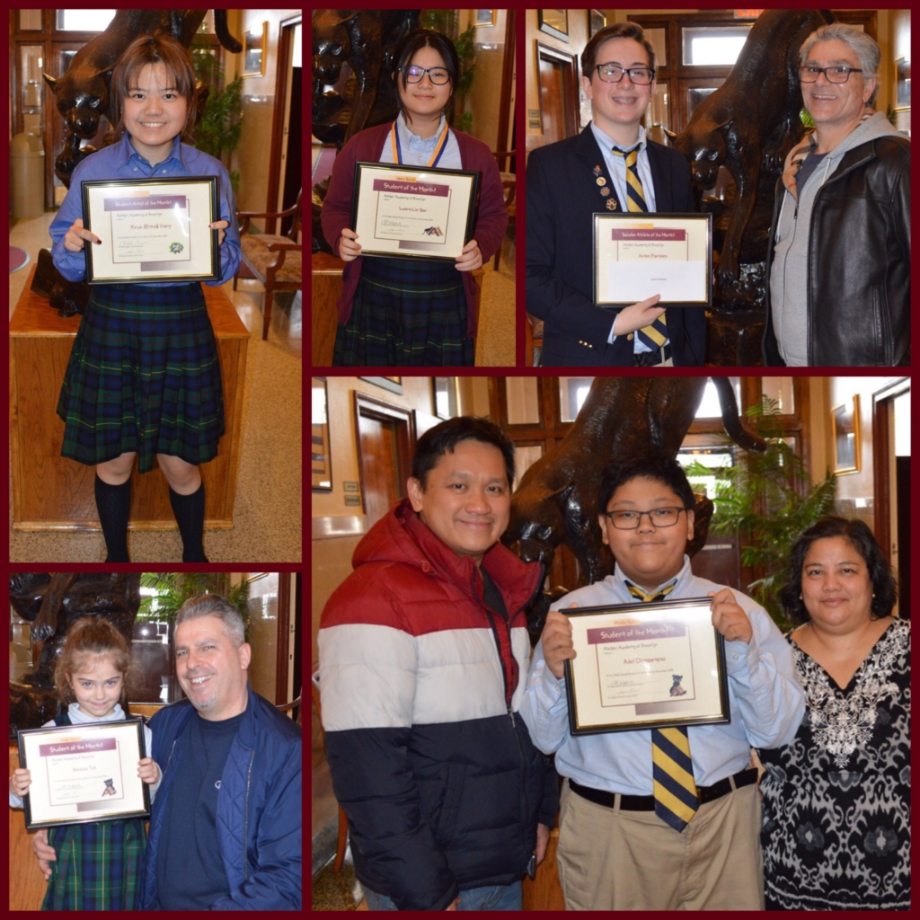 December’s Students of the Month were joined by their families for a very special assembly in their honor.