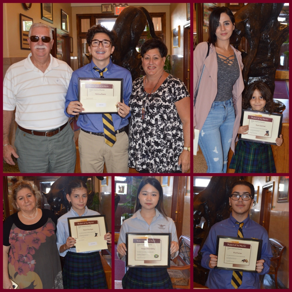 September's Students of the Month were joined by their families for a very special assembly in their honor.