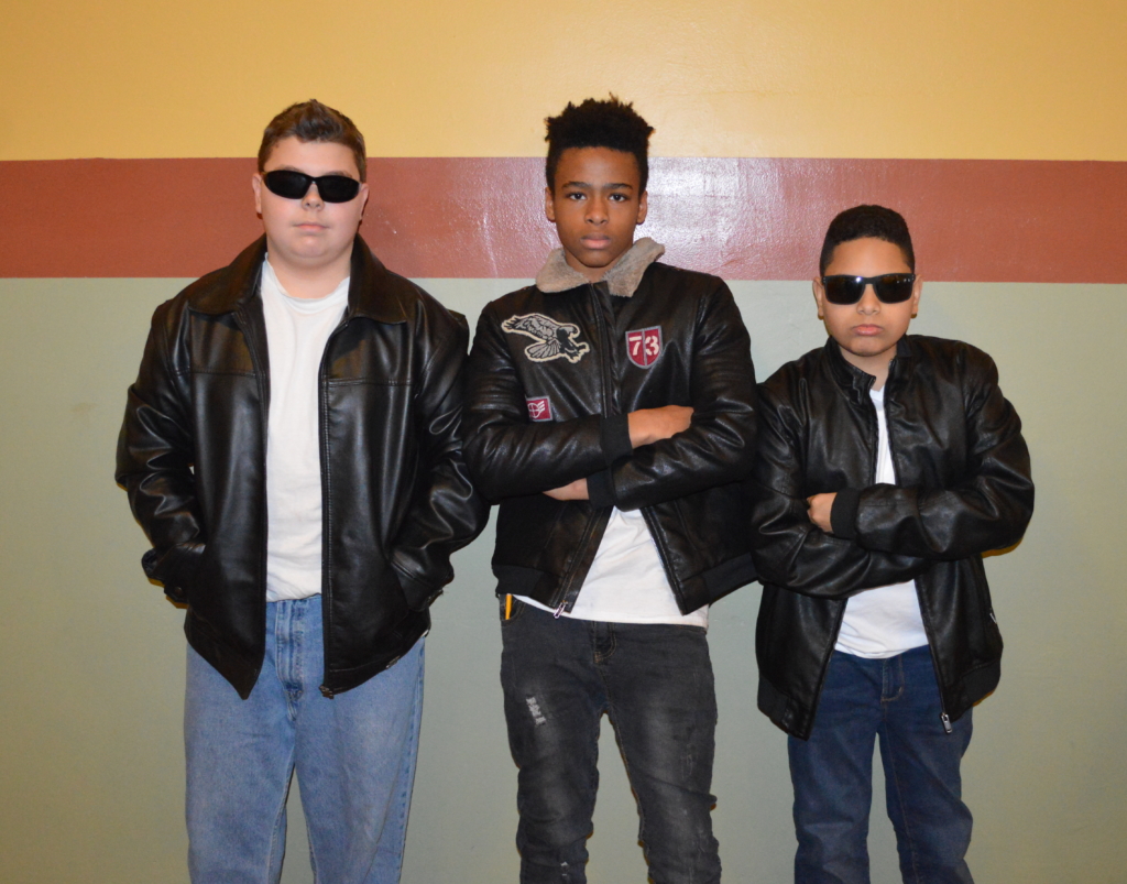 Middle Schoolers strike a pose on '50s Day!