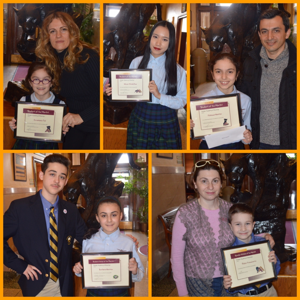 January’s Students of the Month were joined by their families for a very special assembly in their honor.