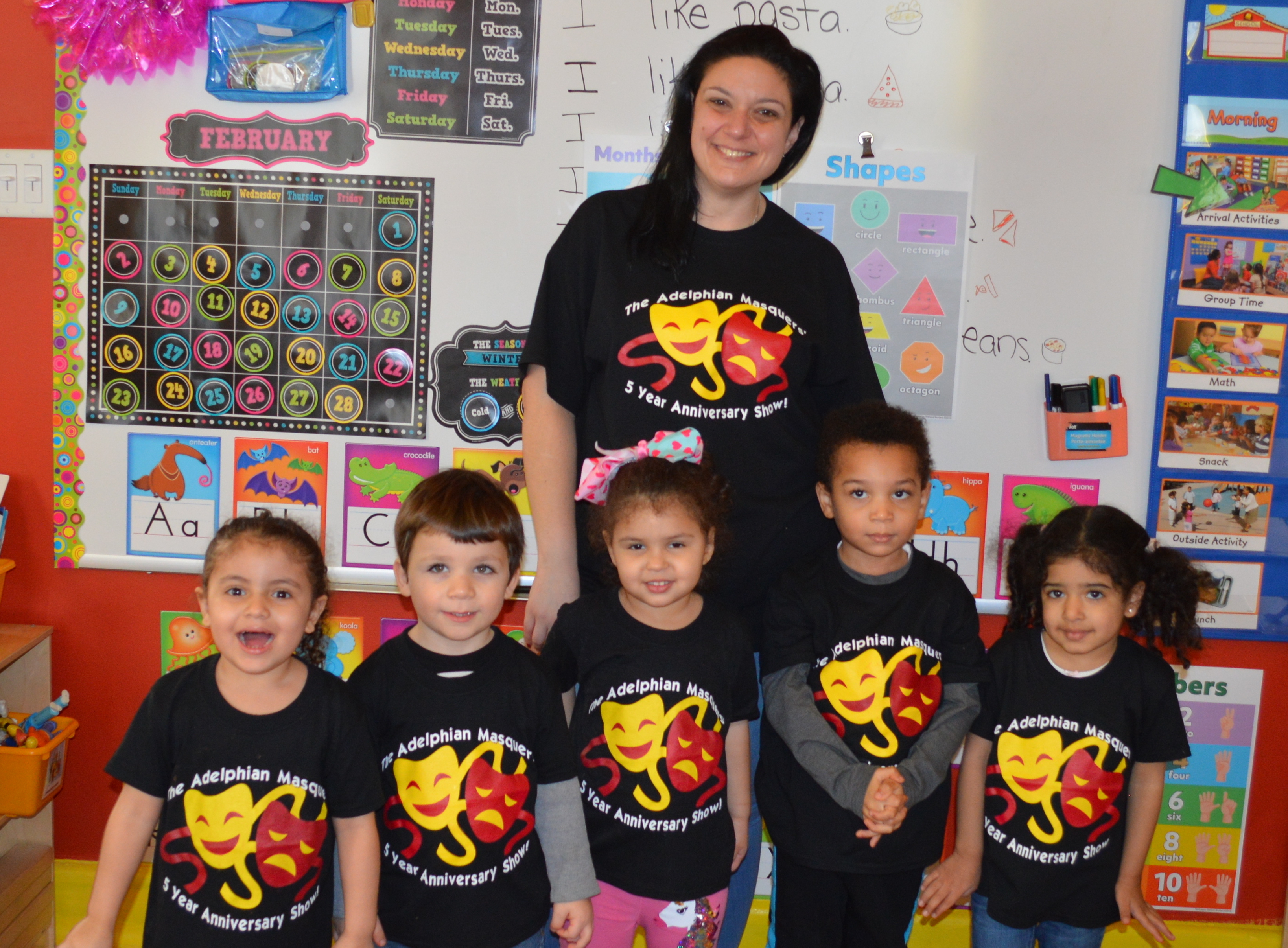 Lower Schoolers showed their support for "The Adelphian Masquers' 5 Year Anniversary Show!"