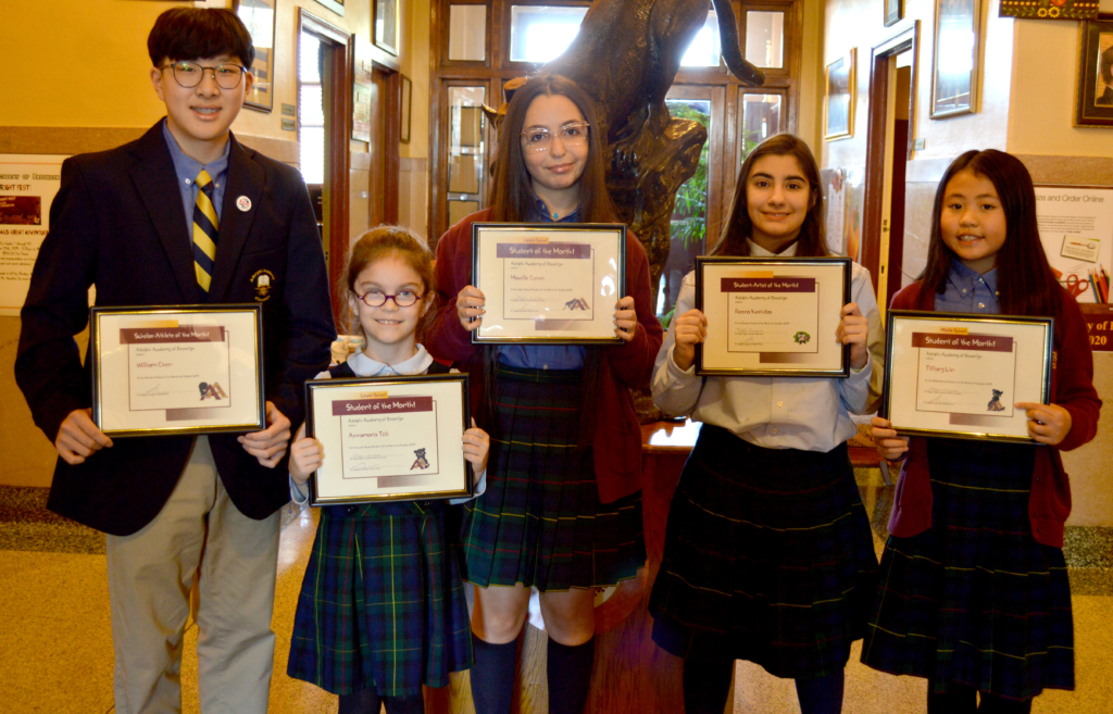 October 2019 Students of the Month were recognized at a special assembly held in their honor.