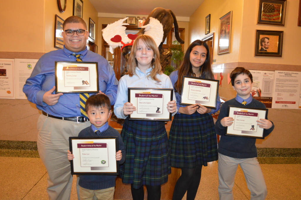 January 2020 Students of the Month were recognized at a special assembly held in their honor.
