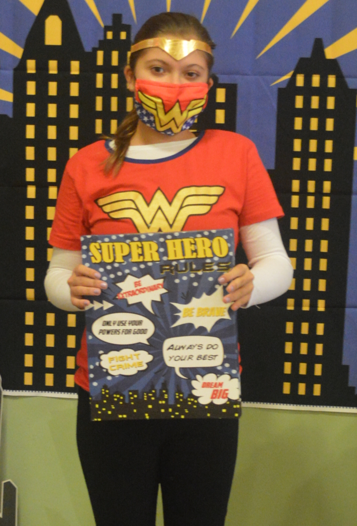 Upper Schooler Bella paid tribute to Wonder Woman on Hero Day!