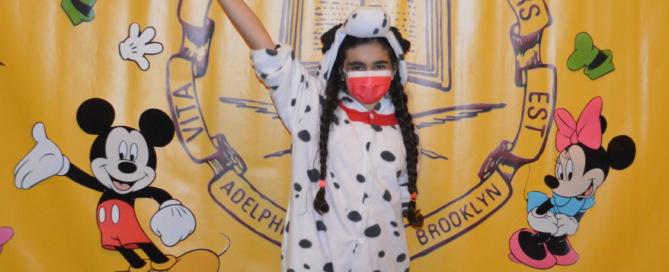Middle Schooler Emma came dressed as a Dalmatian on Disney Day!