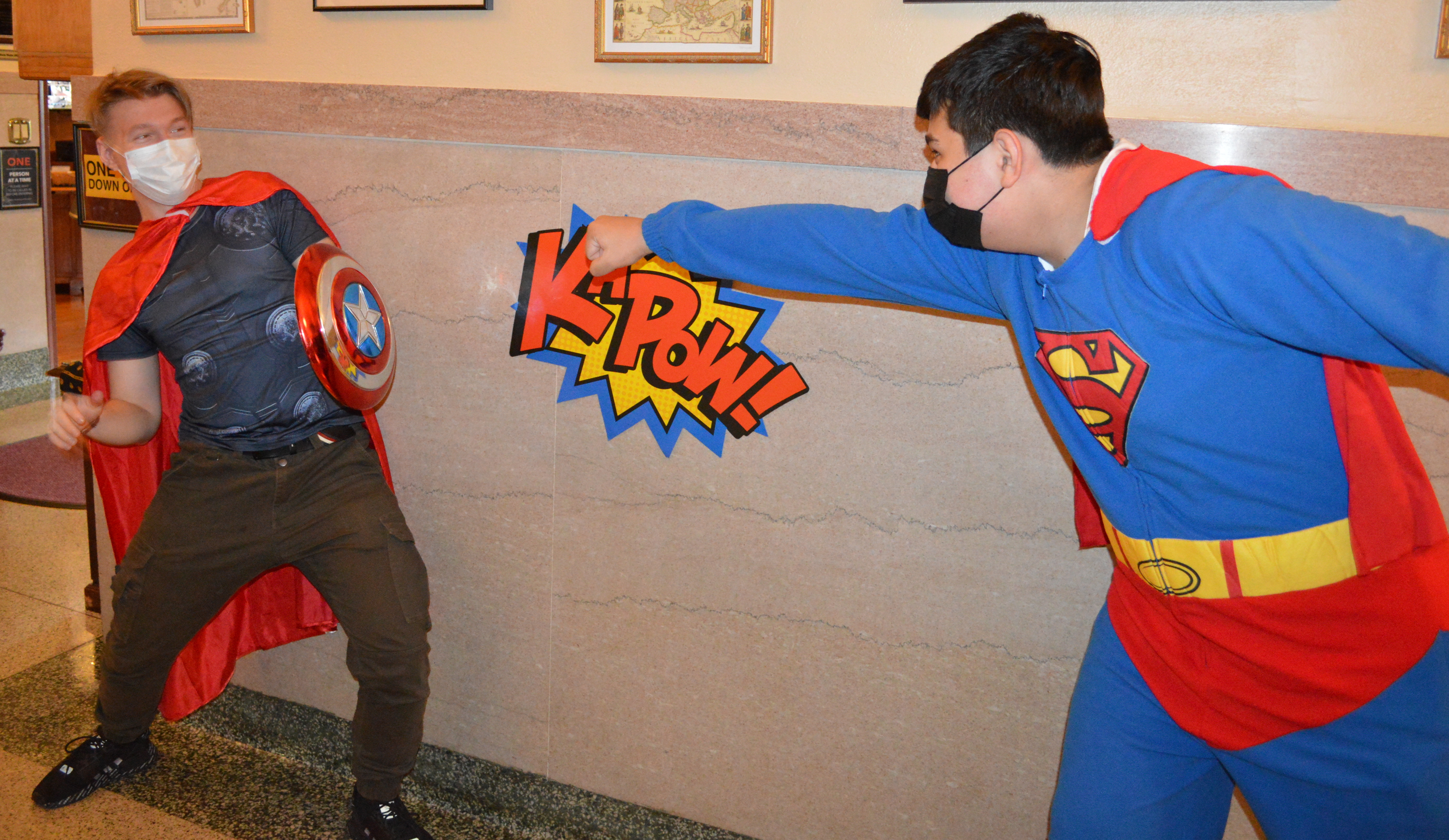 Superheroes collide on Hero Day!